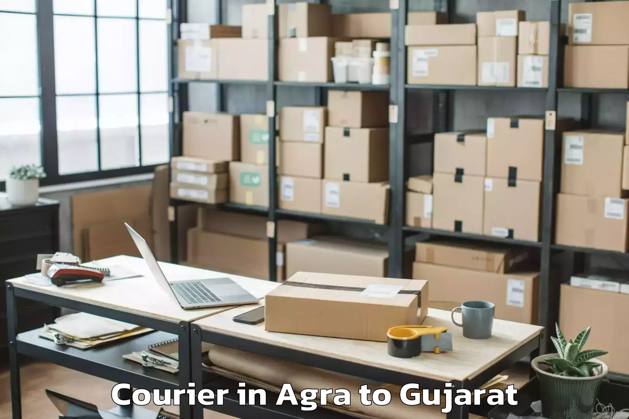 Book Agra to Padra Courier Online